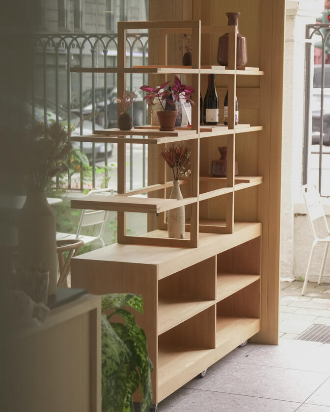 Restaurant interior design and creative direction including custom furniture design and construction by Liam Barwick
