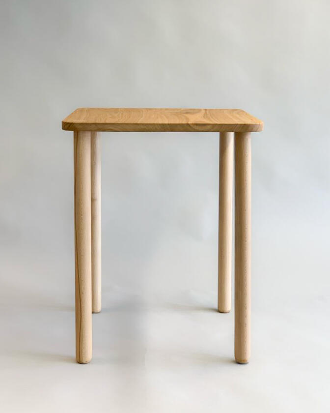 A table made of oak designed and constructed by Liam Barwick