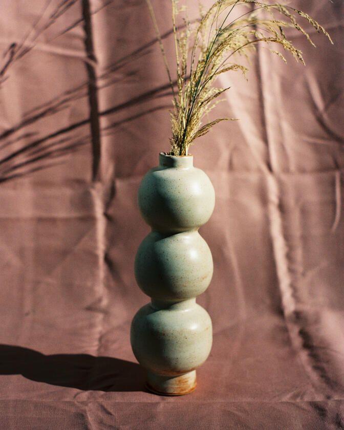 A small ceramic artwork made by Liam Barwick