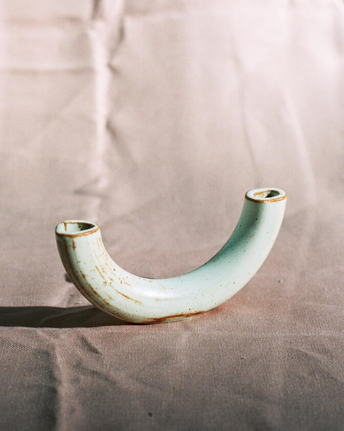 A small ceramic artwork made by Liam Barwick