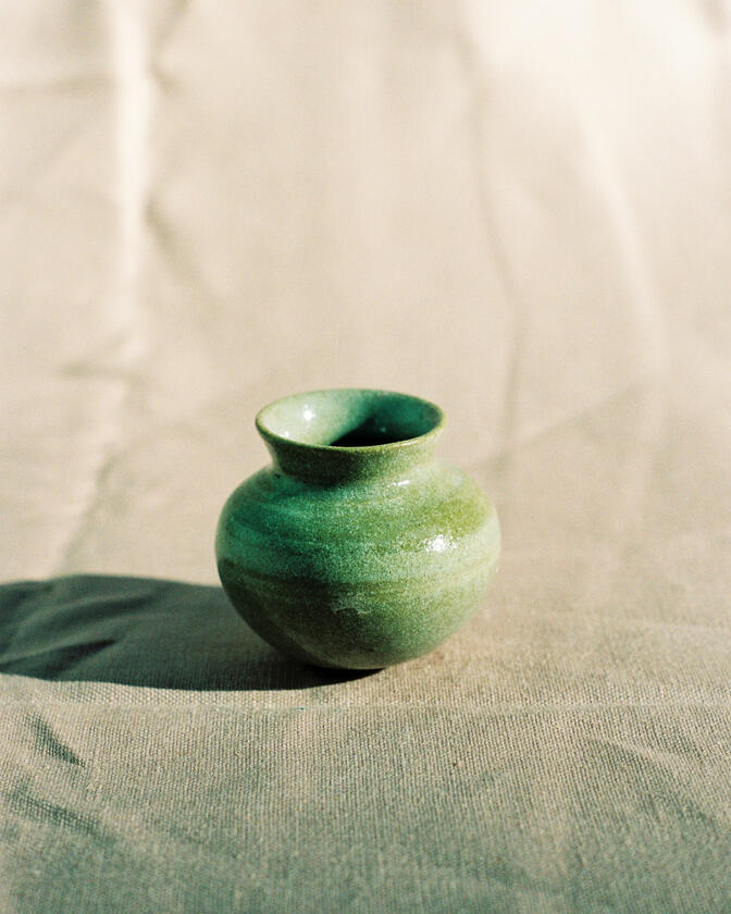 A small ceramic artwork made by Liam Barwick