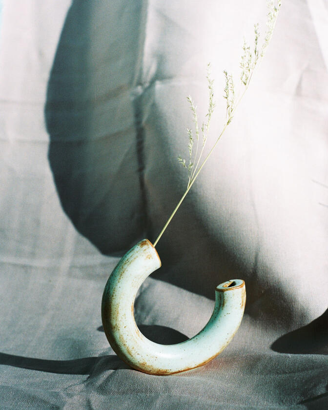 A small ceramic artwork made by Liam Barwick