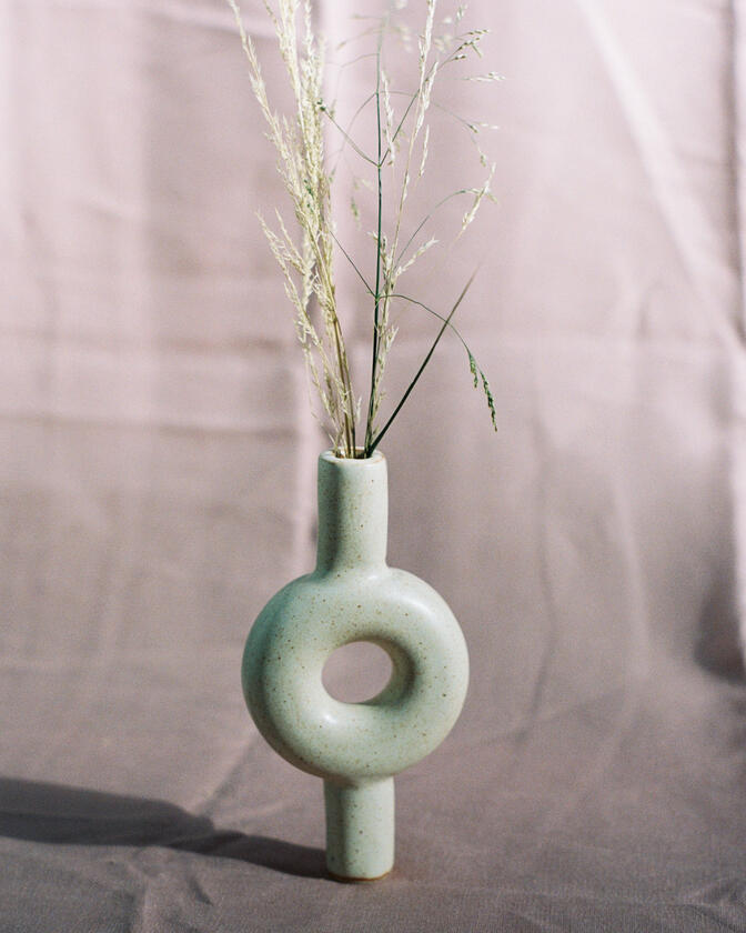 A small ceramic artwork made by Liam Barwick