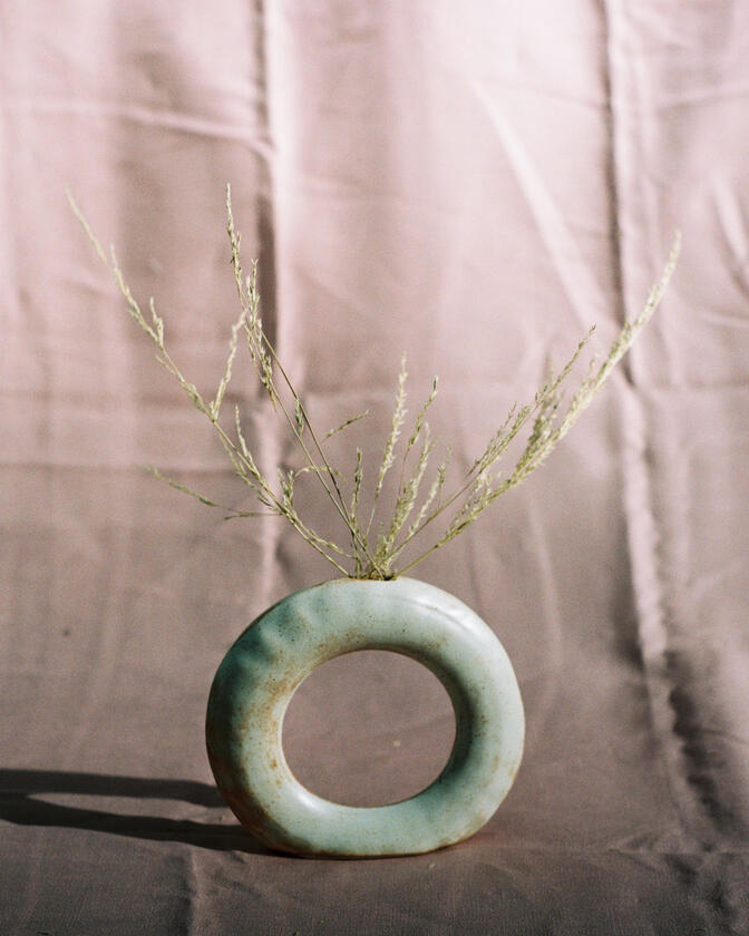 A small ceramic artwork made by Liam Barwick