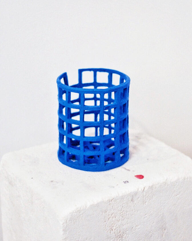 A small ceramic artwork made by Liam Barwick